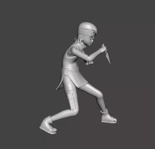 Uchiha Sarada 3D Model