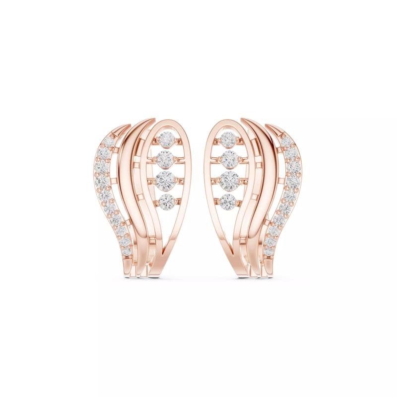 Diamond Hoops Earrings 3dm stl renders animation videos details