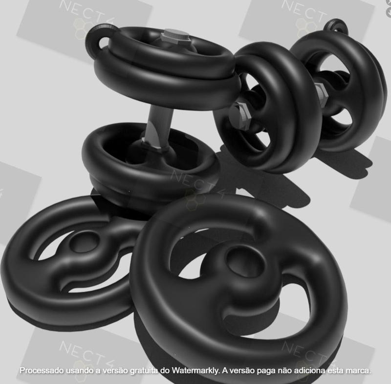 KeyChain DUMBBELL / HALTERE / DISCO DE LEVANTAMENTO DE PESO - FITNESS