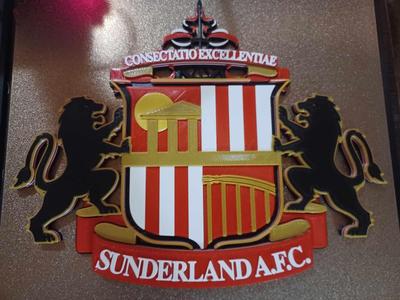 Sunderland FC Wall Plaque with Keyhole for Screw Mounting