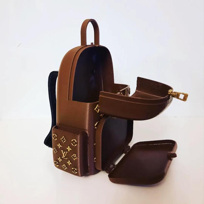 LOUIS VUITTON BACKPACK, PENCIL CASE AND AGENDA