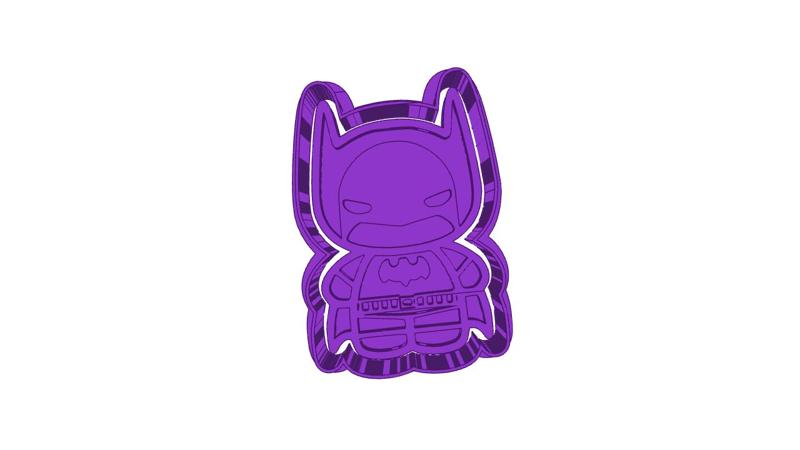 Batman DC hero  CUTTER AND STAMP, COOKIE CUTTER, FORM STAMP, COOKIE CUTTER, FORM