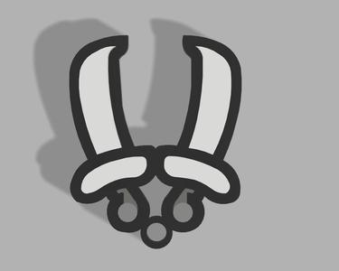 Dual Blades Keychain (Monster Hunter)