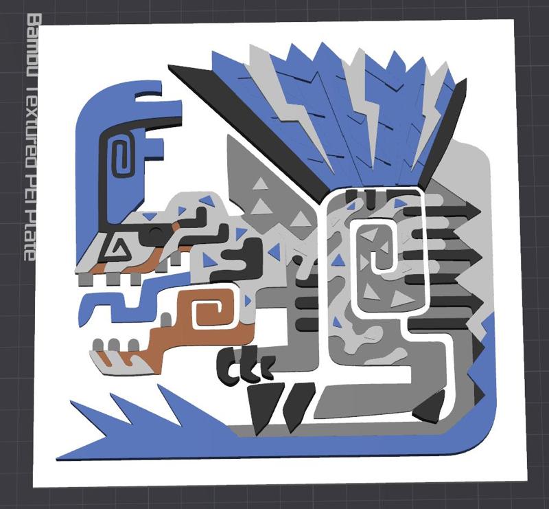 GUARDIAN FULGUR ANJANATH - ICON PLATE FROM MONSTER HUNTER (MULTI COLOR)