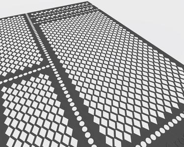 Airbrush stencil - Rhombus #2