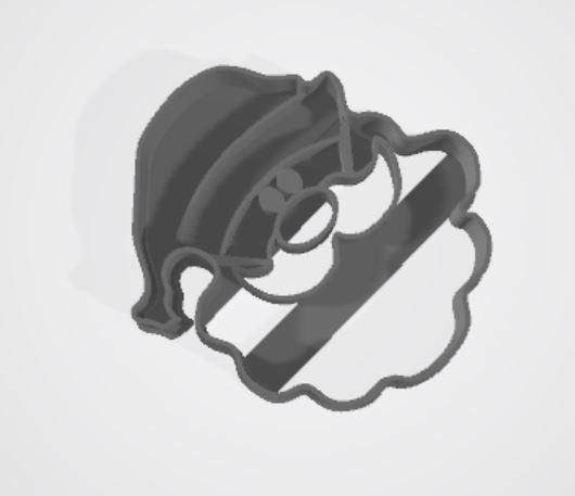 cortante galletita papa noel// cutter cookie santa claus