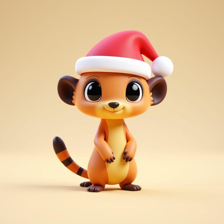 Christmas Meerkat by Printmon