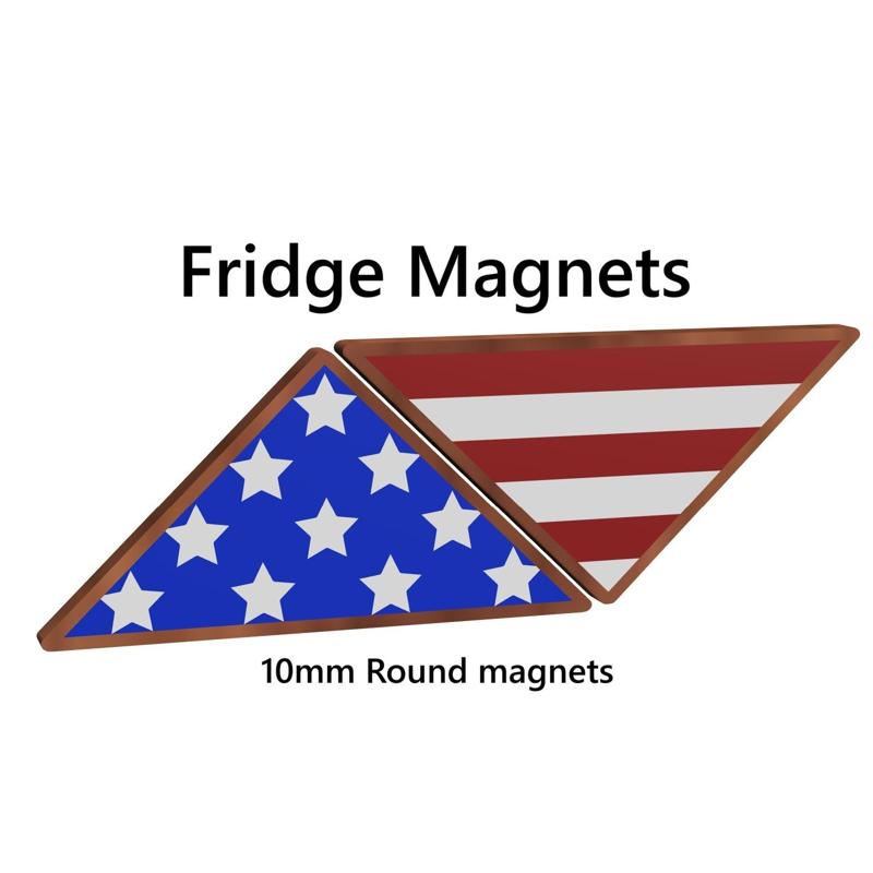 13 Folds of Old Glory -  Star And Striped USA Flag in Triangle Display Magnet - A Symbol of Honor and Remembrance 🇺🇸  - Memorial Flag Display