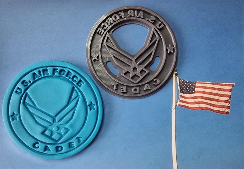 Cookie Cutter = stamp / Cortador de galletas = estampilla - US AIRFORCE - CADET