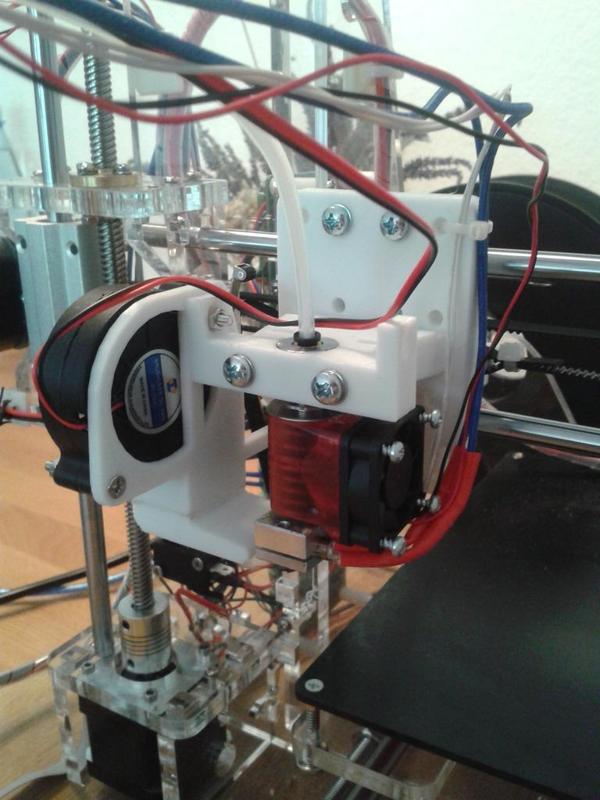 Single E3D Lite6 HotEnd X Carriage for Zonestar Prusa I3