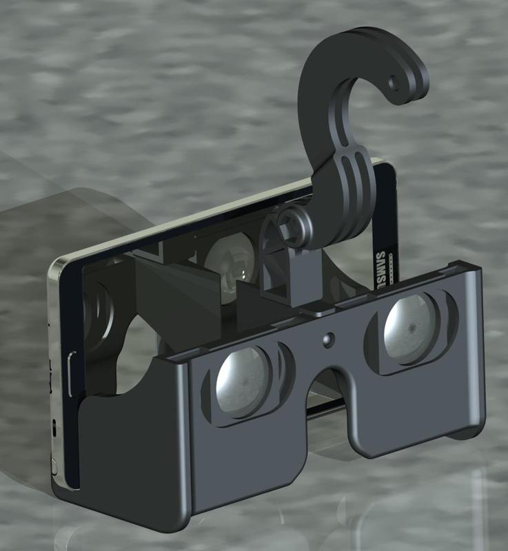 VR quick headset for samsung galaxy note 3 ( probably work with other larger phones aswell )