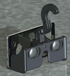 VR quick headset for samsung galaxy note 3 ( probably work with other larger phones aswell )