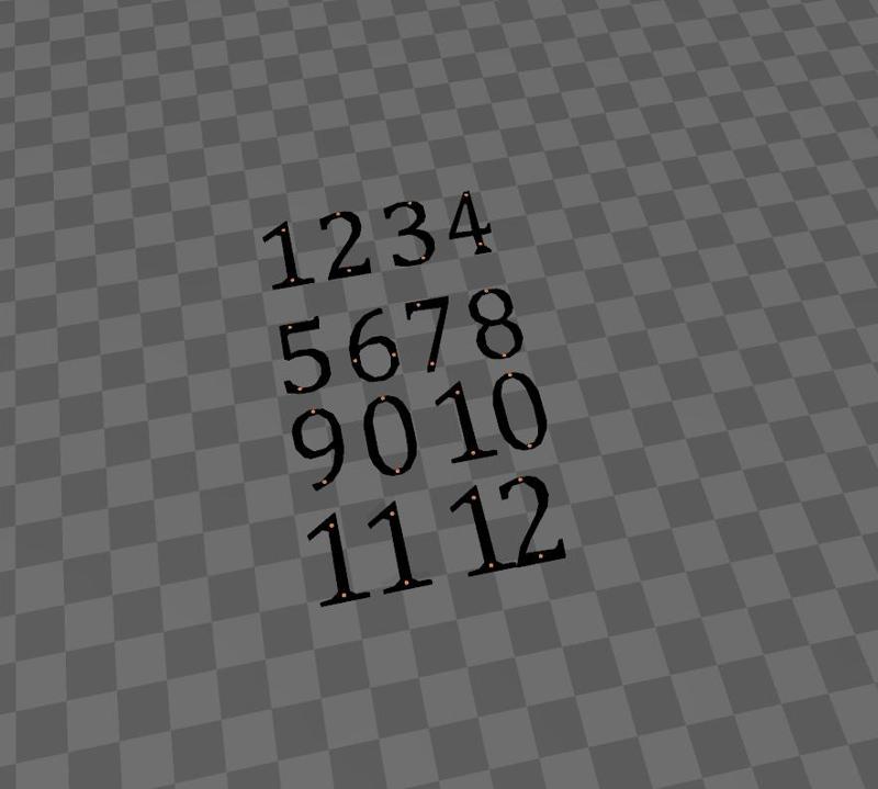 1-9 House Numbers ect