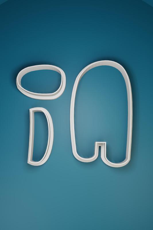 Among Us 3 pieces cutter