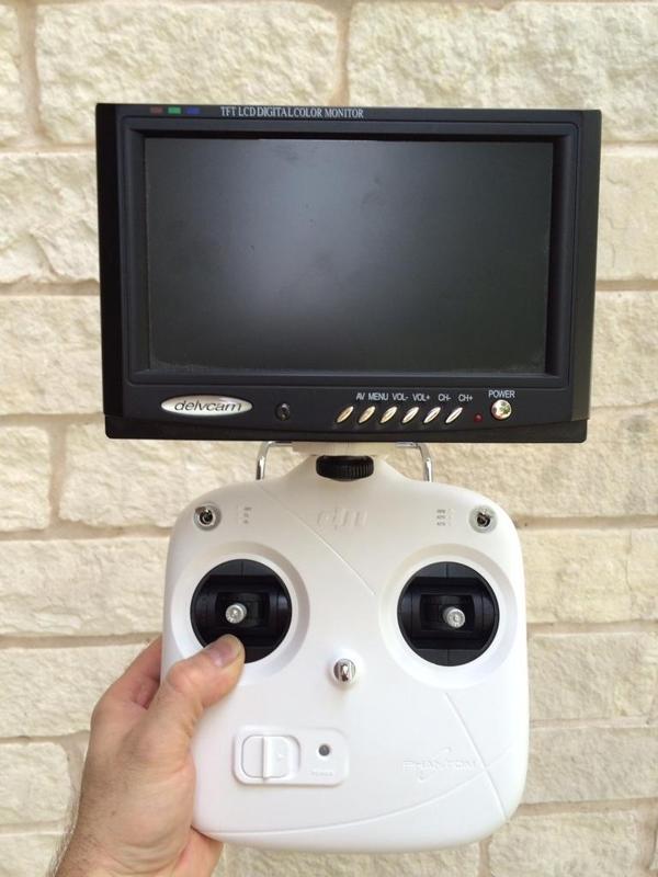 DJI Phantom FPV monitor and Boscom receiver Holder - Remix of a Remix of a Remix