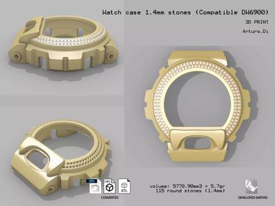 Watch case with small stones DW6900 compatible