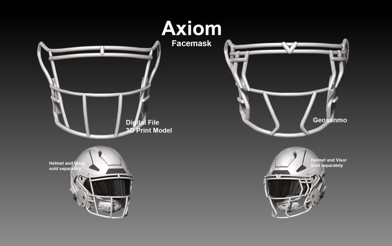 Facemask Pack II for NFL Riddell AXIOM Helmet Geosanmo