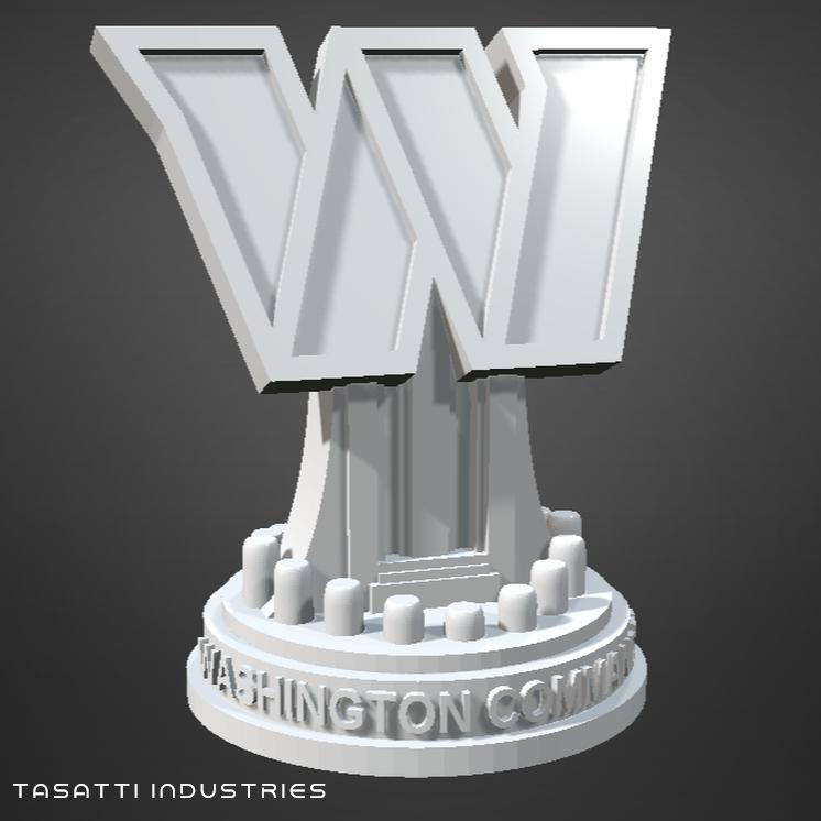 NFL Washington Commanders Logo Trophy