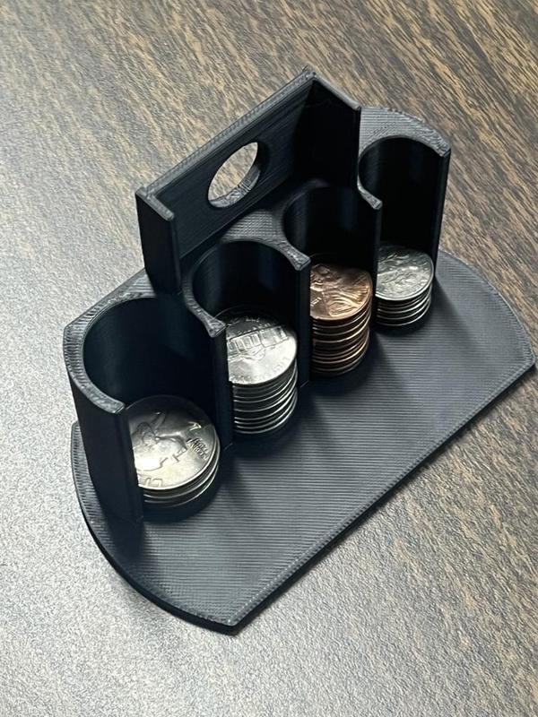 Coin holder for C8 Corvette