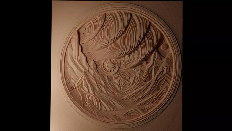 Northern Lights CNC 3d Print High Relief Sand Casting