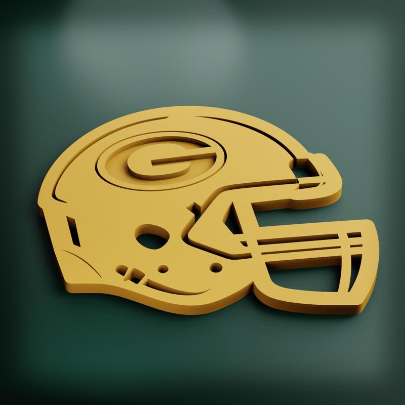 NFL GREEN BAY PACKERS COASTER HELMET COASTERS