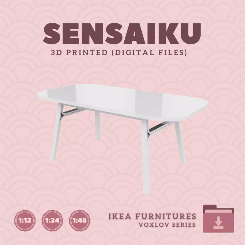 1 VOXLOV Dining Table for Mini Dollhouse - IKEA - 3D Print