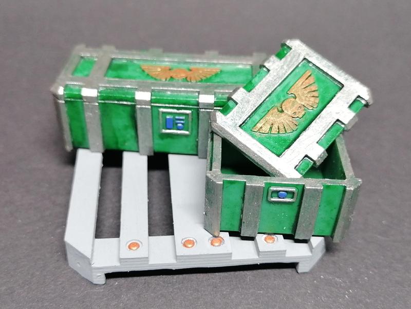 Crates and pallet for tabletop