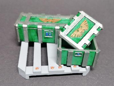 Crates and pallet for tabletop