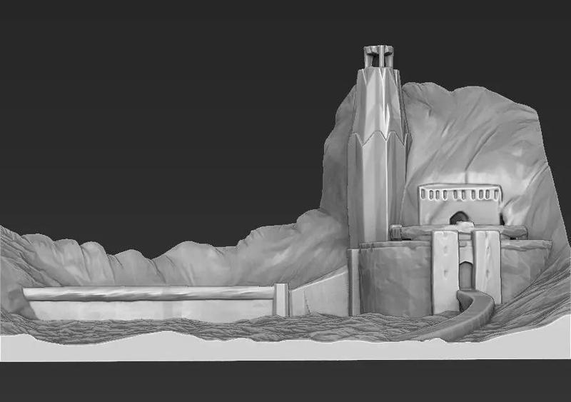 Helms Deep the Lord of the Rings 3D printable