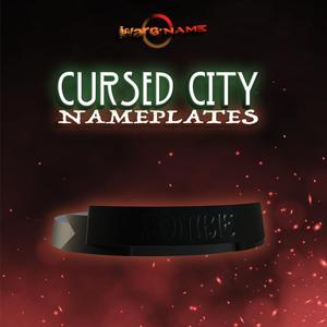 WARHAMMER CURSED CITY NAMEPLATES SET (3 styles)
