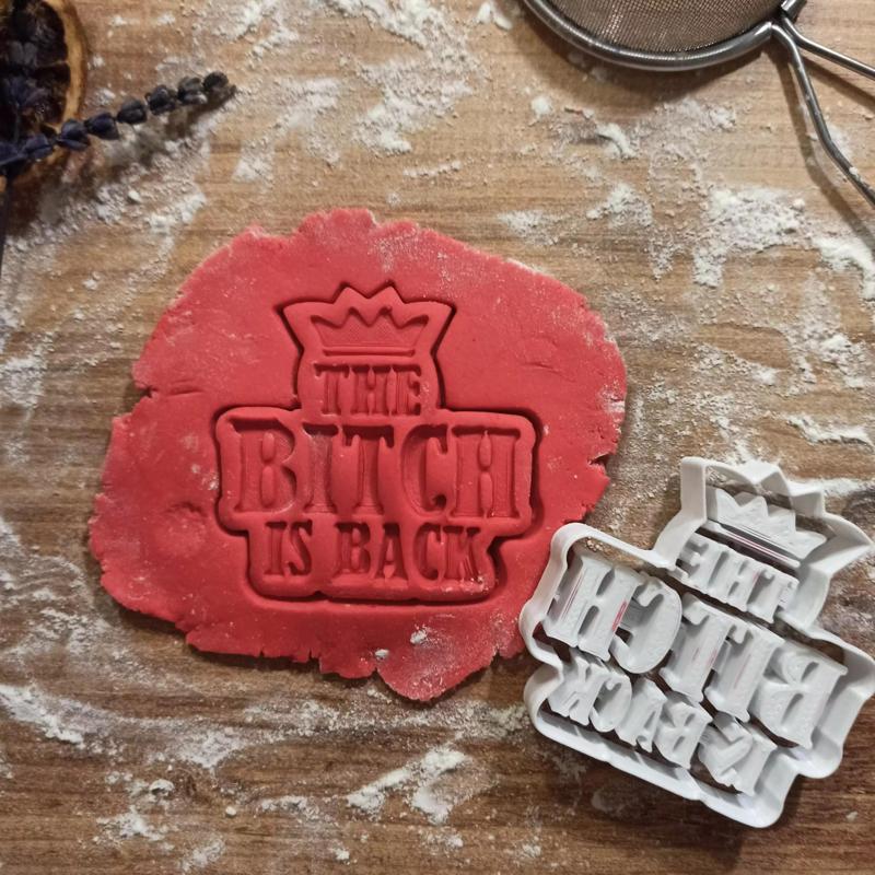The Bitch is Back Divorced Cookie Cutter - Funny Divorce Figure
