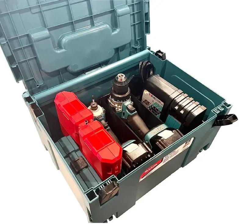 MAKPAC Insert for Makita XPH14 Hammer Drill, XDT16 Impact Driver, & DC18RC Charger