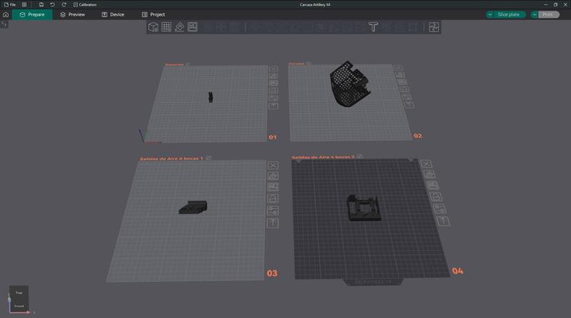 Artillery X4 Cover fan shroud magnetic with optimized fan duct