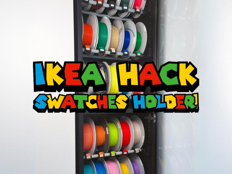 Billy Ikea Hack, Swatches Holder  🔧💡