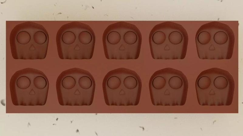 Skull Chocolate Mold