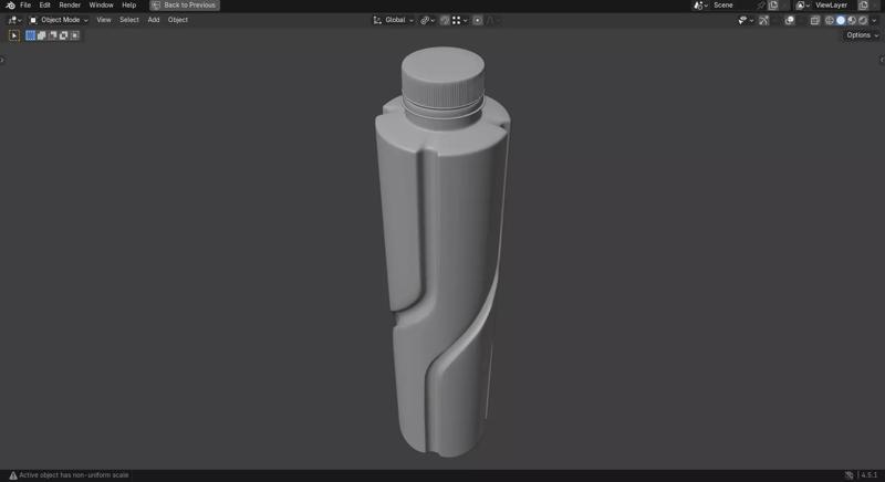 SIMPLE MINAREL WATER BOTTLE