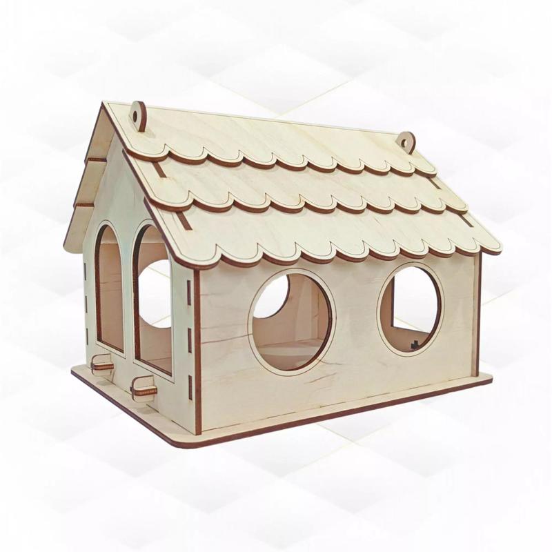 Bird Feeder garden decor design laser cutting