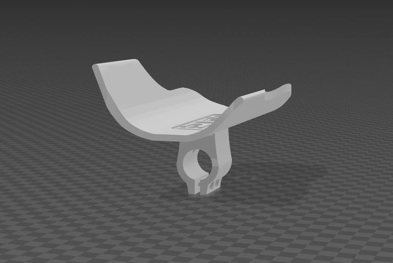 Armrest/pad mount on TT bar time trial/triathlon