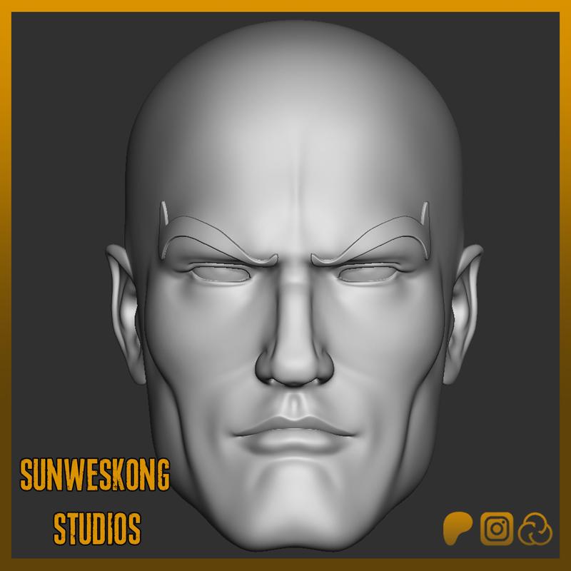 X-Men The Animated Series Style Professor Xavier Neutral Headsculpt