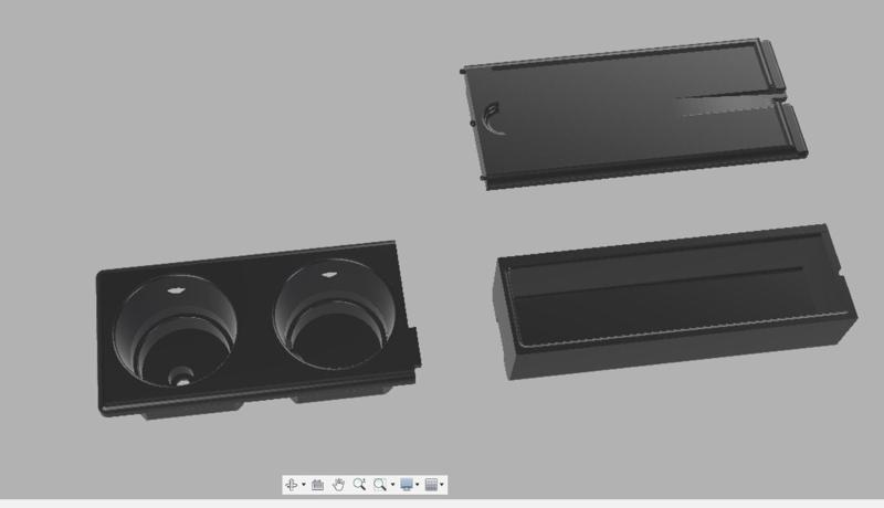 BMW E36 Cupholder & Phone Charging mount with storage