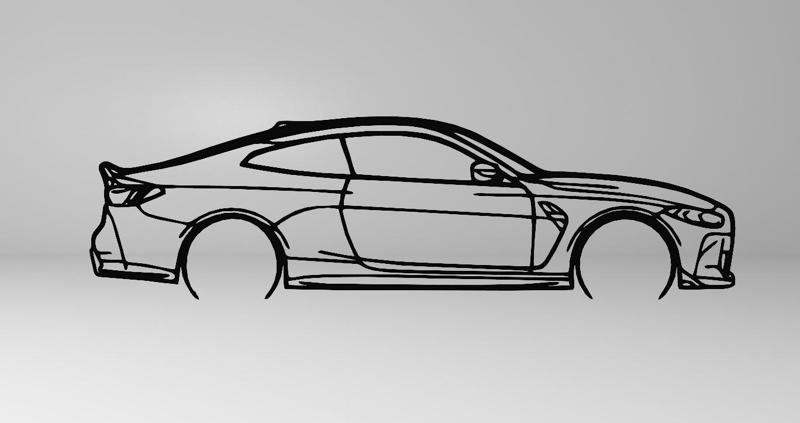 BMW G82 M4 CSL Line Art Masterpiece