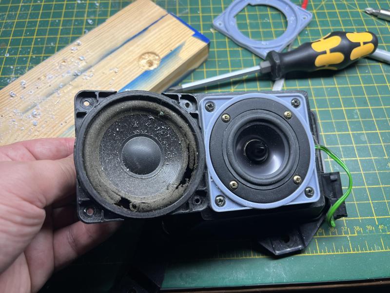 E31 Mid Range Speaker Adapter to fit Dayton Audio RS75-4 840 850 BMW