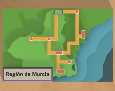 Map of Murcia region Pokemon