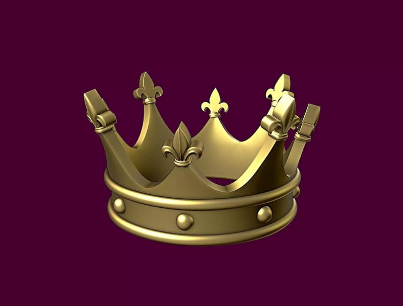 Crown with Heraldic Lily