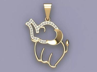 Elephant pendant