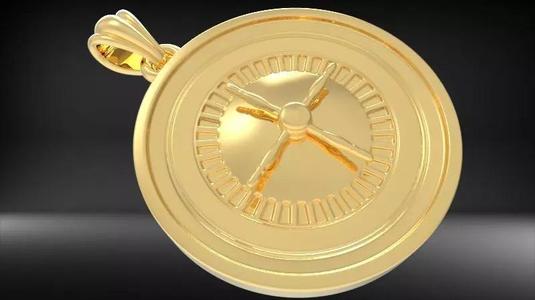 Roulette Wheel Pendant Necklace Charm Gambling Casino Lover Gift