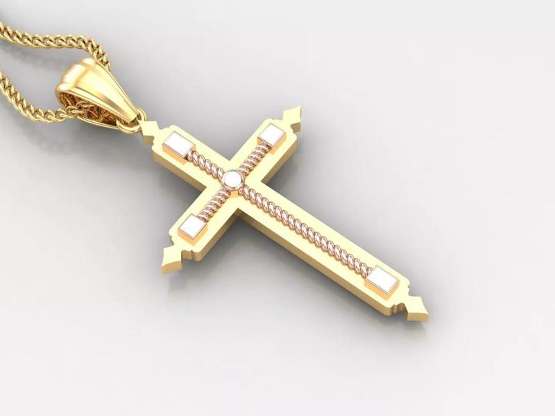 Jesus Christ Cross Pendant Print 4CP065