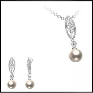JCD Format Personalized diamond pearl pendant design