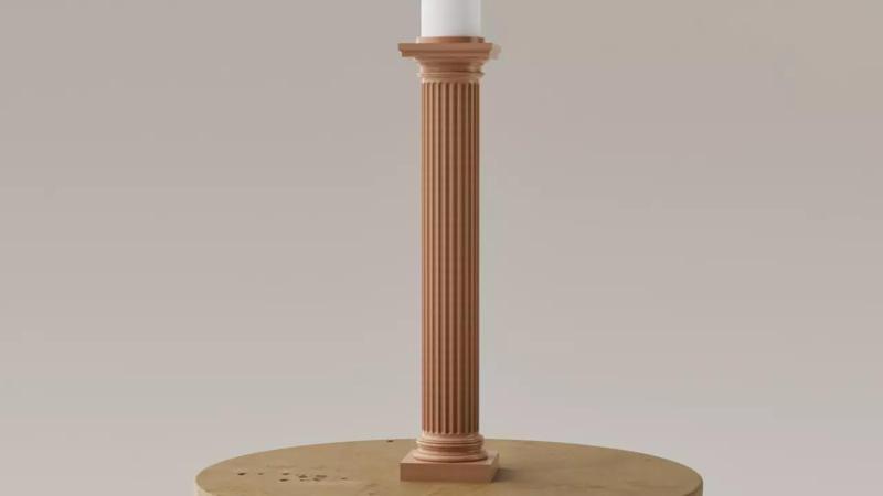 Porta velas - Candelabro - columna neoclasica