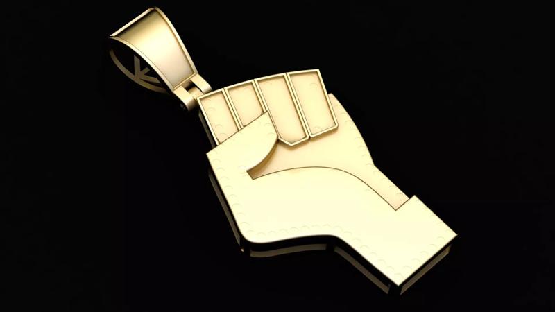 punch pendant 3d printable model